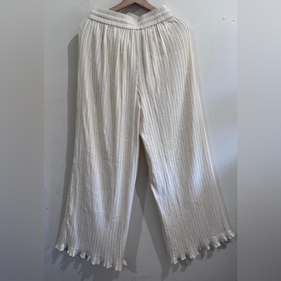Rue Stiic Chic Cream Wide Leg Women's Pants - Picture 1 of 10